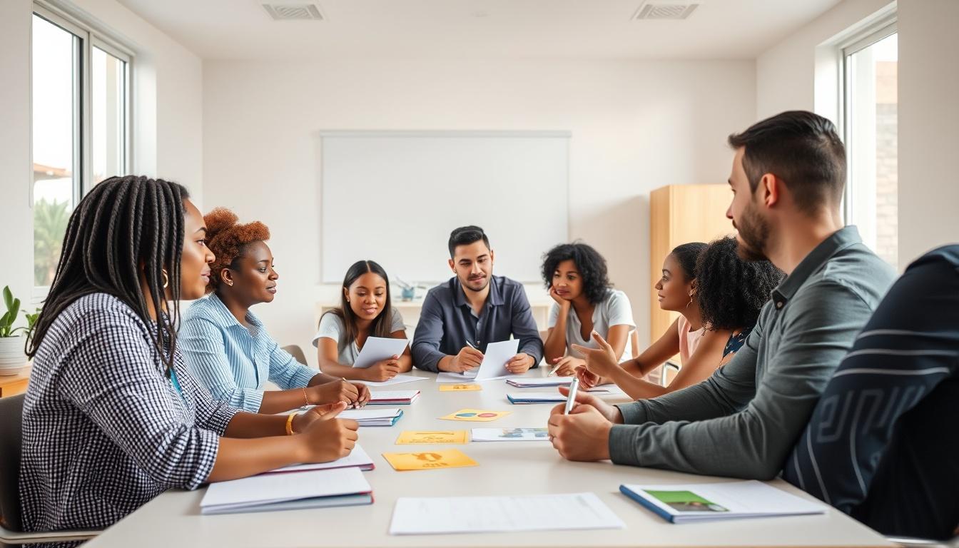 Small-group language courses